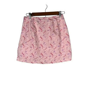 Austin Clothing Co Pink Golf Print 100% Cotton Skort